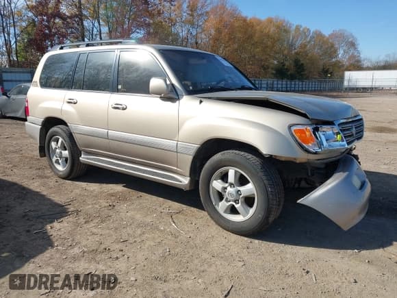 ✅ 2003 Toyota Land Cruiser • VIN: JTEHT05J332039004 • Lot: 43676415. Wystawiony na IAAI z przebiegiem 385 399 mil. Bezpłatny archiwum sprzedaży aukcyjnych z USA i szczegółowy raport historii pojazdu na DreamBid. Zdjęcie 1.