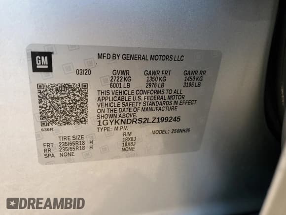 ✅ 2020 Cadillac XT5 Premium Luxury AWD • VIN: 1GYKNDRS2LZ199245 • Lot: 87000525. Wystawiony na Copart z przebiegiem 49 917 mil. Bezpłatny archiwum sprzedaży aukcyjnych z USA i szczegółowy raport historii pojazdu na DreamBid. Zdjęcie 13.