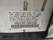 ✅ 2001 Honda Accord LX • VIN: 1HGCG16411A043249 • Лот: 42472965. Опубликован ранее на IAAI с пробегом 139 858 миль. Бесплатный доступ к архиву аукционных продаж из США и подробный отчёт об истории автомобиля на DreamBid. Изображение 9.