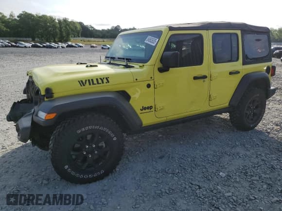 ✅ 2023 Jeep Wrangler Willys • VIN: 1C4HJXDN3PW543719 • Lot: 54963635. Listed on Copart with 19,443 mi. Free auction sales archive from the USA and detailed vehicle history report at DreamBid. Image 1.