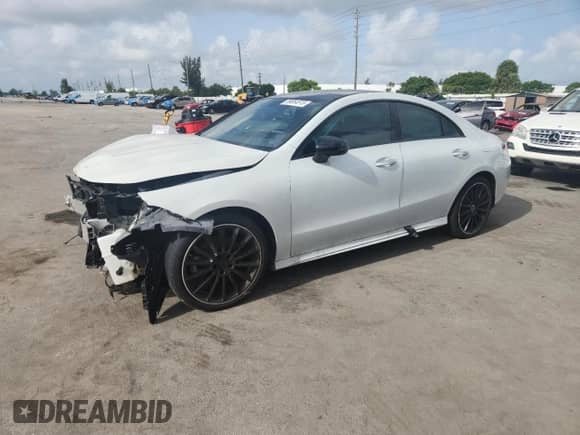2022 Mercedes-Benz CLA 250 с VIN W1K5J4GB1NN313768, выставлен на аукционе Copart как лот 59884515 с пробегом 35 850 миль миль и На запчасти • Non repairable. История ставок и продаж доступна на DreamBid. Изображение 1.