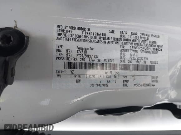 ✅ 2017 Ford C-Max Titanium • VIN: 1FADP5FU9HL108024 • Лот: 43270193. Опубликован ранее на IAAI с пробегом 101 905 миль. Бесплатный доступ к архиву аукционных продаж из США и подробный отчёт об истории автомобиля на DreamBid. Изображение 9.