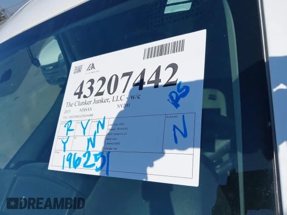 ✅ 2015 Nissan NV200 SV • VIN: 3N6CM0KN2FK694988 • Lot: 43207442. Listed on IAAI with 196,251 mi. Free auction sales archive from the USA and detailed vehicle history report at DreamBid. Image 12.