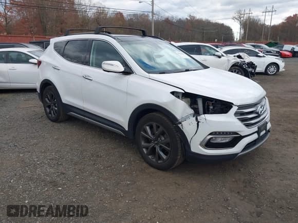 ✅ 2017 Hyundai Santa Fe Ultimate • VIN: 5XYZWDLA8HG456092 • Lot: 43701187. Listed on IAAI with 97,121 mi. Free auction sales archive from the USA and detailed vehicle history report at DreamBid. Image 1.