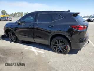 2020 Chevrolet Blazer LT with VIN 3GNKBDRS5LS631586, listed as a Copart auction lot 68446714 with 34,692 mi miles and Salvage title. Bid and sale history available at DreamBid. Image 2.