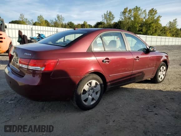 2008 Hyundai Sonata GLS with VIN 5NPET46C88H298799, listed as a Copart auction lot 84792995 with 187,564 mi miles and Clean title. Bid and sale history available at DreamBid. Image 3.