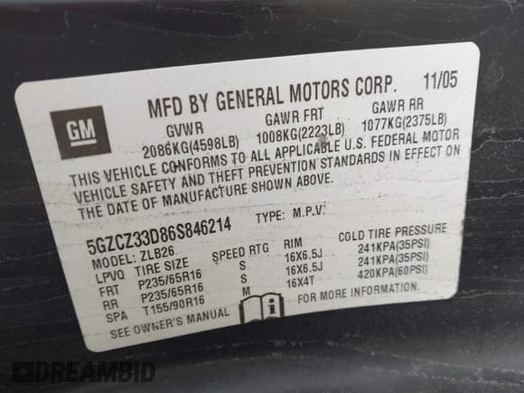 ✅ 2006 Saturn VUE • VIN: 5GZCZ33D86S846214 • Lot: 41591479. Wystawiony na IAAI z przebiegiem 141 816 mil. Bezpłatny archiwum sprzedaży aukcyjnych z USA i szczegółowy raport historii pojazdu na DreamBid. Zdjęcie 9.