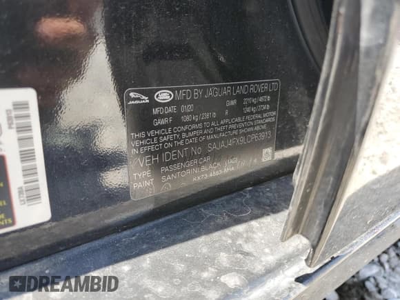 ✅ 2020 Jaguar XE S • VIN: SAJAJ4FX9LCP63913 • Lot: 65034603. Wystawiony na Copart z przebiegiem 57 022 mil. Bezpłatny archiwum sprzedaży aukcyjnych z USA i szczegółowy raport historii pojazdu na DreamBid. Zdjęcie 12.