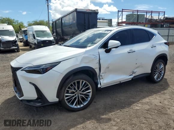 ✅ 2023 Lexus NX 350h Luxury • VIN: JTJHKCEZ0P5007417 • Lot: 71870675. Wystawiony na Copart z przebiegiem 8 691 mil. Bezpłatny archiwum sprzedaży aukcyjnych z USA i szczegółowy raport historii pojazdu na DreamBid. Zdjęcie 1.