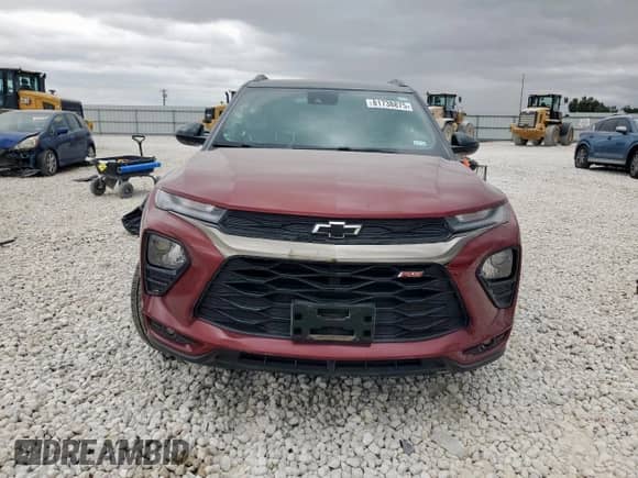 2023 Chevrolet TrailBlazer RS с VIN KL79MTSL7PB180075, выставлен на аукционе Copart как лот 81738875 с пробегом 22 354 миль миль и Списание • Salvage title. История ставок и продаж доступна на DreamBid. Изображение 5.