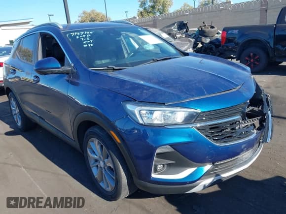 ✅ 2021 Buick Encore GX Select • VIN: KL4MMDS21MB133141 • Lot: 42841465. Listed on IAAI with 59,277 mi. Free auction sales archive from the USA and detailed vehicle history report at DreamBid. Image 1.