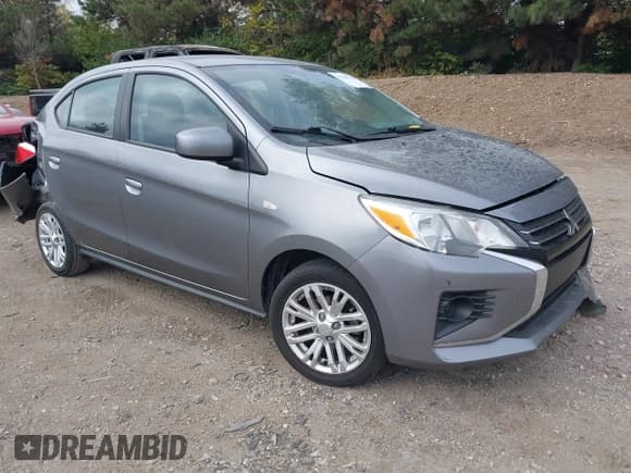 ✅ 2022 Mitsubishi Mirage ES • VIN: ML32FUFJ6NHF08972 • Lot: 43568788. Listed on IAAI with 60,569 mi. Free auction sales archive from the USA and detailed vehicle history report at DreamBid. Image 1.
