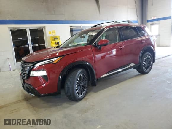 ✅ 2025 Nissan Rogue Platinum • VIN: JN8BT3DD5SW470947 • Lot: 61426615. Listed on Copart with 1,726 mi. Free auction sales archive from the USA and detailed vehicle history report at DreamBid. Image 1.