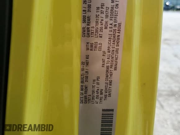 ✅ 2023 Jeep Wrangler Rubicon • VIN: 1C4HJXFG0PW581956 • Lot: 67045905. Wystawiony na Copart z przebiegiem 27 727 mil. Bezpłatny archiwum sprzedaży aukcyjnych z USA i szczegółowy raport historii pojazdu na DreamBid. Zdjęcie 14.