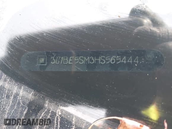 ✅ 2017 Chevrolet Cruze LT • VIN: 3G1BE5SM3HS565444 • Lot: 43232898. Listed on IAAI with 37,543 mi. Free auction sales archive from the USA and detailed vehicle history report at DreamBid. Image 17.