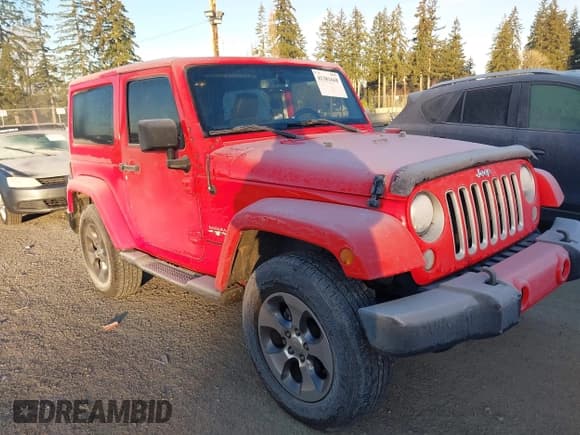 ✅ 2018 Jeep Wrangler Sahara • VIN: 1C4AJWBG2JL936412 • Lot: 41381668. Listed on IAAI with 82,535 mi. Free auction sales archive from the USA and detailed vehicle history report at DreamBid. Image 1.