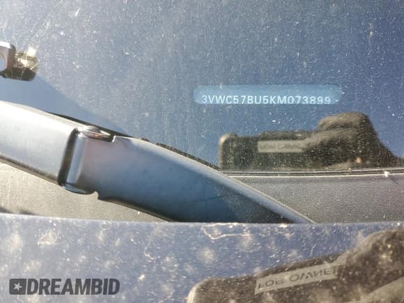 ✅ 2019 Volkswagen Jetta S • VIN: 3VWC57BU5KM073899 • Lot: 93481595. Listed on Copart with Not provided. Free auction sales archive from the USA and detailed vehicle history report at DreamBid. Image 12.