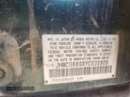 ✅ 2000 Honda Accord SE • VIN: JHMCG669XYC022808 • Lot: 66813555. Listed on Copart with 164,406 mi. Free auction sales archive from the USA and detailed vehicle history report at DreamBid. Image 12.