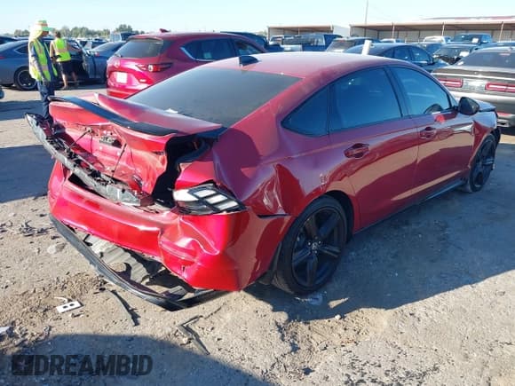 ✅ 2024 Honda Accord Sport-L • VIN: 1HGCY2F77RA024181 • Lot: 43421611. Listed on IAAI with 14,417 mi. Free auction sales archive from the USA and detailed vehicle history report at DreamBid. Image 4.