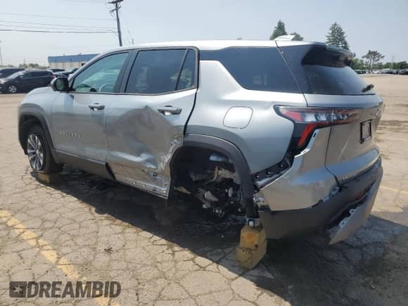 2025 Chevrolet Equinox FWD LT with VIN 3GNAXHEG7SL252958, listed as a Copart auction lot 58411535 with 1,028 mi miles and Salvage title. Bid and sale history available at DreamBid. Image 2.