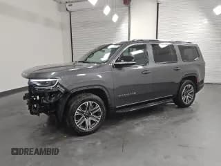 ✅ 2025 Jeep Wagoneer Series II • VIN: 1C4SJVBP9SS525241 • Lot: 87236925. Listed on Copart with 4,083 mi. Free auction sales archive from the USA and detailed vehicle history report at DreamBid. Image 1.