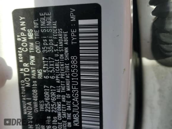 ✅ 2015 Hyundai Tucson Limited • VIN: KM8JUCAG3FU105988 • Lot: 84456145. Wystawiony na Copart z przebiegiem 101 924 mil. Bezpłatny archiwum sprzedaży aukcyjnych z USA i szczegółowy raport historii pojazdu na DreamBid. Zdjęcie 14.