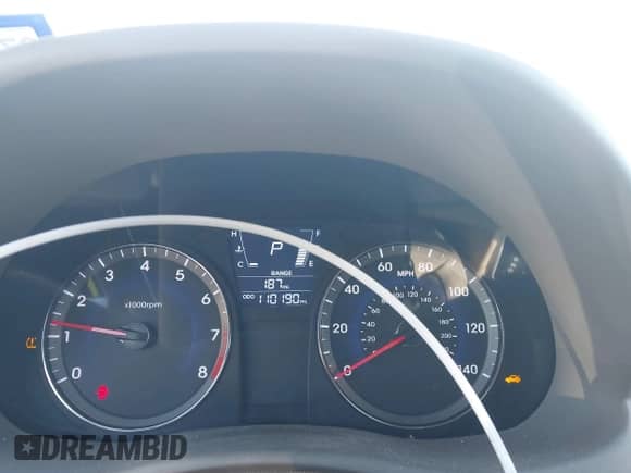 2013 Hyundai Accent GLS with VIN KMHCU4AE6DU458784, listed as a IAAI auction lot 43589038 with 110,190 mi miles and . Bid and sale history available at DreamBid. Image 7.