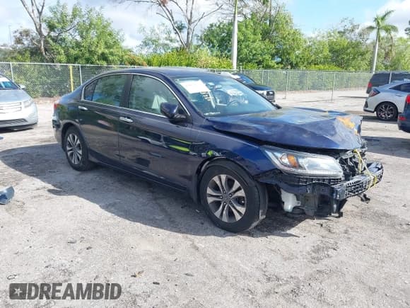 ✅ 2014 Honda Accord LX • VIN: 1HGCR2F30EA144750 • Lot: 43854523. Wystawiony na IAAI z przebiegiem 131 946 mil. Bezpłatny archiwum sprzedaży aukcyjnych z USA i szczegółowy raport historii pojazdu na DreamBid. Zdjęcie 1.