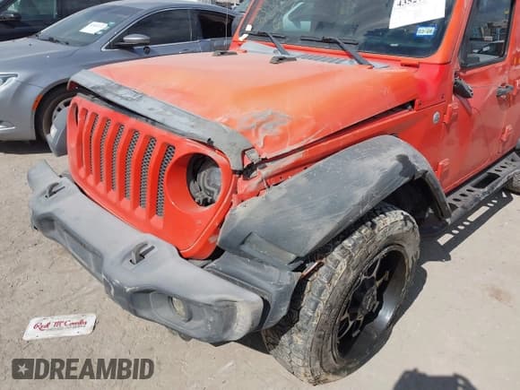 ✅ 2018 Jeep Wrangler Unlimited Sport S • VIN: 1C4HJXDG9JW226181 • Lot: 43527960. Listed on IAAI with 191,406 mi. Free auction sales archive from the USA and detailed vehicle history report at DreamBid. Image 6.