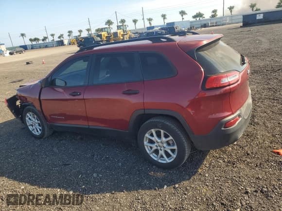 ✅ 2016 Jeep Cherokee Sport • VIN: 1C4PJLAB7GW324650 • Lot: 93236195. Listed on Copart with 29,924 mi. Free auction sales archive from the USA and detailed vehicle history report at DreamBid. Image 2.