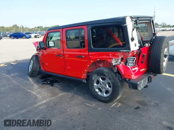 ✅ 2021 Jeep Wrangler Unlimited Sport S • VIN: 1C4HJXDN6MW685705 • Лот: 42344146. Опубликован ранее на IAAI с пробегом 53 859 миль. Бесплатный доступ к архиву аукционных продаж из США и подробный отчёт об истории автомобиля на DreamBid. Изображение 3.