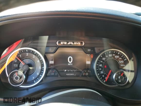 ✅ 2020 Ram 1500 Big Horn • VIN: 1C6SRFFT6LN247234 • Lot: 92705085. Listed on Copart with 102,303 mi. Free auction sales archive from the USA and detailed vehicle history report at DreamBid. Image 9.