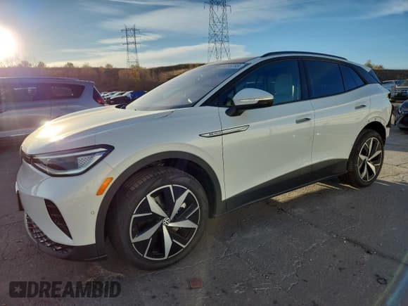 ✅ 2024 Volkswagen ID.4 Pro S • VIN: 1V2WSPE84RC024775 • Лот: 91235285. Опубликован ранее на Copart с пробегом 5 132 миль. Бесплатный доступ к архиву аукционных продаж из США и подробный отчёт об истории автомобиля на DreamBid. Изображение 1.