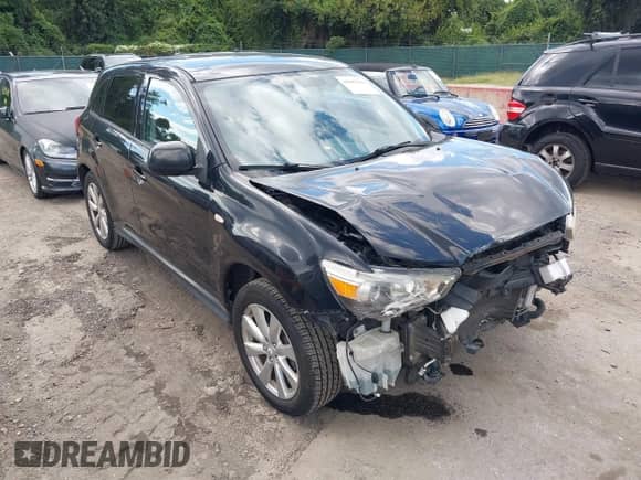 2014 Mitsubishi Outlander ES with VIN 4A4AR3AU7EE002506, listed as a IAAI auction lot 43083381 with 87,329 mi miles and . Bid and sale history available at DreamBid. Image 1.