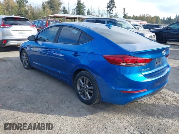 ✅ 2017 Hyundai Elantra Limited • VIN: 5NPD84LF2HH196054 • Lot: 43459657. Listed on IAAI with 72,519 mi. Free auction sales archive from the USA and detailed vehicle history report at DreamBid. Image 3.