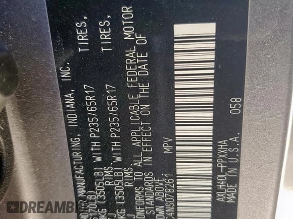 ✅ 2022 Toyota Sienna XLE • VIN: 5TDYRKEC4NS078261 • Lot: 90537535. Listed on Copart with Not provided. Free auction sales archive from the USA and detailed vehicle history report at DreamBid. Image 13.