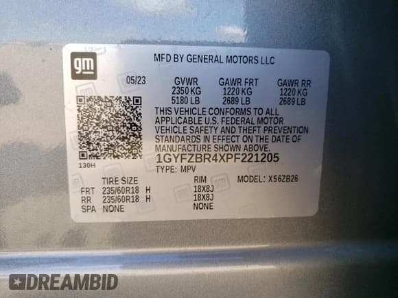 ✅ 2023 Cadillac XT4 AWD Luxury • VIN: 1GYFZBR4XPF221205 • Lot: 83923705. Listed on Copart with 10,846 mi. Free auction sales archive from the USA and detailed vehicle history report at DreamBid. Image 12.