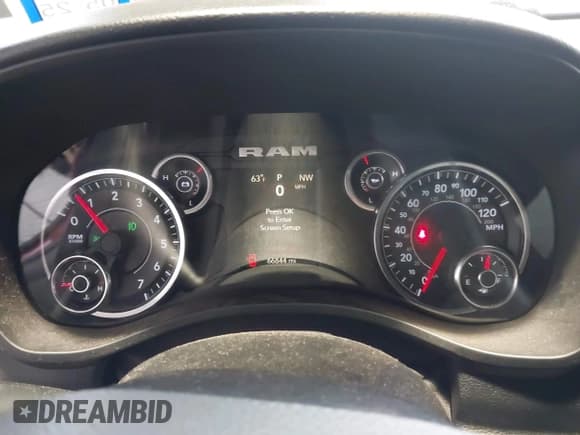 ✅ 2021 Ram 1500 Big Horn • VIN: 1C6SRFBTXMN537368 • Lot: 42183805. Listed on IAAI with 66,844 mi. Free auction sales archive from the USA and detailed vehicle history report at DreamBid. Image 7.