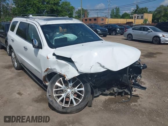 ✅ 2014 Dodge Durango Citadel • VIN: 1C4RDJEG9EC455930 • Lot: 42423167. Listed on IAAI with Not provided. Free auction sales archive from the USA and detailed vehicle history report at DreamBid. Image 6.