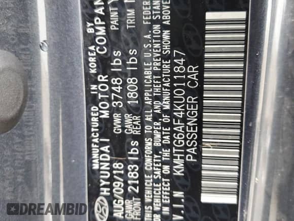 2019 Hyundai Veloster 2.0 z VIN KMHTG6AF4KU011847, wystawiony jako Copart lot #84816564 z przebiegiem 63 746 mil mil oraz Nie do naprawy • Non repairable. Historia ofert i sprzedaży dostępna na DreamBid. Obrazek 12.