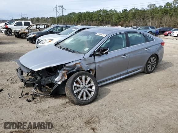 ✅ 2017 Hyundai Sonata Sport • VIN: 5NPE34AF3HH529187 • Lot: 37986773. Listed on Copart with 100,901 mi. Free auction sales archive from the USA and detailed vehicle history report at DreamBid. Image 1.