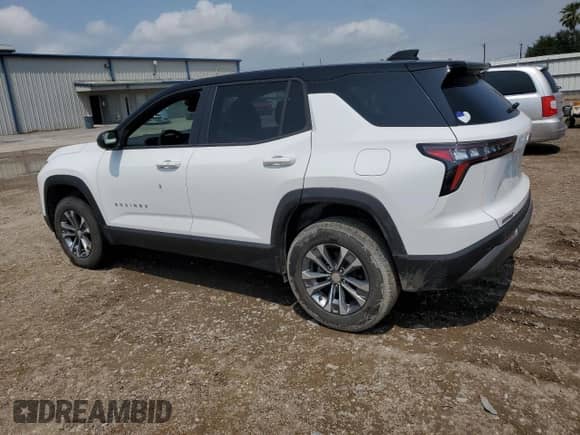 2025 Chevrolet Equinox FWD LT с VIN 3GNAXHEG3SL239706, выставлен на аукционе Copart как лот 53560985 с пробегом 4 936 миль миль и Списание • Salvage title. История ставок и продаж доступна на DreamBid. Изображение 2.