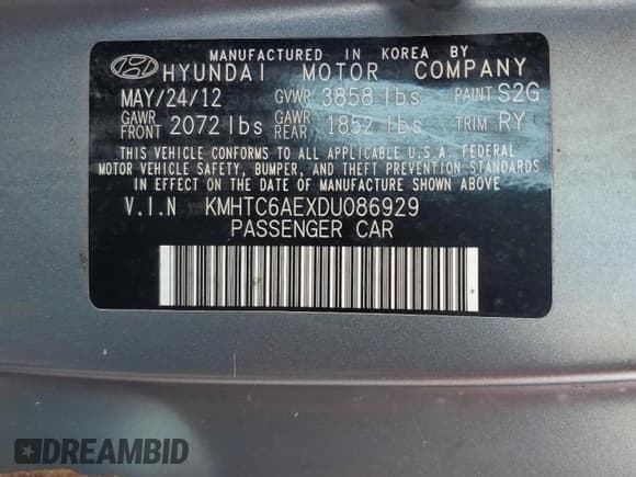 ✅ 2013 Hyundai Veloster Turbo • VIN: KMHTC6AEXDU086929 • Lot: 72161794. Wystawiony na Copart z przebiegiem 228 804 mil. Bezpłatny archiwum sprzedaży aukcyjnych z USA i szczegółowy raport historii pojazdu na DreamBid. Zdjęcie 12.