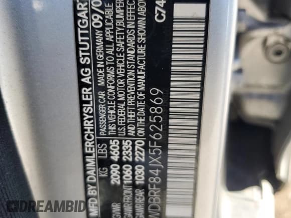 ✅ 2005 Mercedes-Benz C 320 • VIN: WDBRF84JX5F625869 • Lot: 69964924. Wystawiony na Copart z przebiegiem Nie podano. Bezpłatny archiwum sprzedaży aukcyjnych z USA i szczegółowy raport historii pojazdu na DreamBid. Zdjęcie 12.