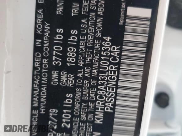 ✅ 2020 Hyundai Venue SEL • VIN: KMHRC8A33LU015364 • Lot: 83987554. Listed on Copart with 95,140 mi. Free auction sales archive from the USA and detailed vehicle history report at DreamBid. Image 16.