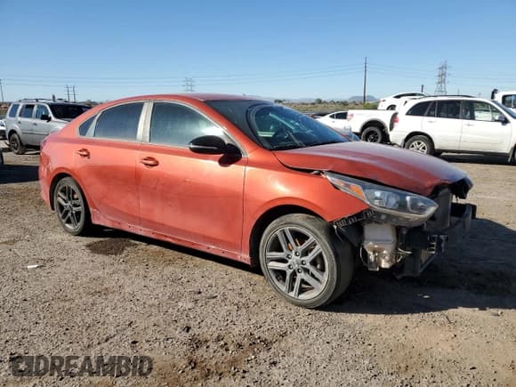 ✅ 2020 Kia Forte GT-Line • VIN: 3KPF34ADXLE195031 • Lot: 90939455. Listed on Copart with 140,875 mi. Free auction sales archive from the USA and detailed vehicle history report at DreamBid. Image 4.