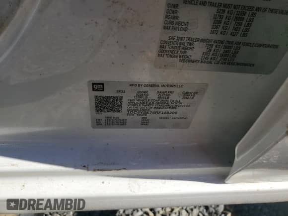 2024 Chevrolet Silverado 3500HD Work Truck z VIN 1GC4YSE76RF188206, wystawiony jako Copart lot #74440004 z przebiegiem Nie podano mil oraz Szkoda całkowita • Salvage title. Historia ofert i sprzedaży dostępna na DreamBid. Obrazek 13.