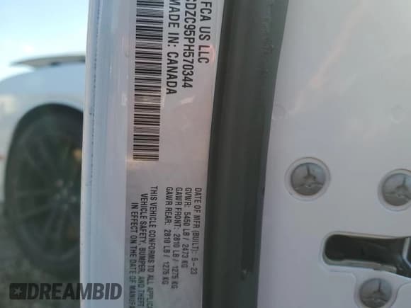 ✅ 2023 Dodge Challenger SRT Hellcat Jailbreak • VIN: 2C3CDZC95PH570344 • Lot: 69784915. Listed on Copart with 51,848 mi. Free auction sales archive from the USA and detailed vehicle history report at DreamBid. Image 12.