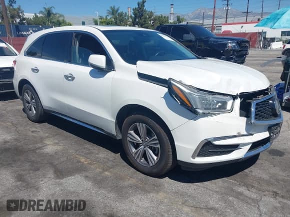 ✅ 2019 Acura MDX • VIN: 5J8YD3H38KL009636 • Lot: 43033880. Listed on IAAI with 50,219 mi. Free auction sales archive from the USA and detailed vehicle history report at DreamBid. Image 1.
