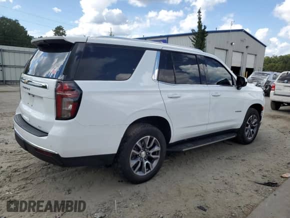 2022 Chevrolet Tahoe LT с VIN 1GNSCNKD5NR298861, выставлен на аукционе Copart как лот 83758315 с пробегом 44 512 миль миль и Списание • Salvage title. История ставок и продаж доступна на DreamBid. Изображение 3.